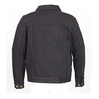 Mens Shirt Style Collar Grey Denim Jacket Denim Jacket men detail view 2 | Dash Racegear — Shirt Style Collar Denim Jacket Grey