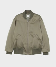 Mens Olive Grey Bomber Jacket Bomber Jacket men front product view | Dash Racegear — Mens Olive Grey Bomber Jacket
