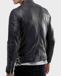 Mens Shoulder Quilted Black Jacket Jacket men detail view 2 | Dash Racegear — Mens Shoulder Quilted Black Jacket