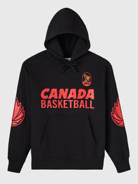 OVO Canada Basketball Hoodie Hoodie unisex detail view 2 | Dash Racegear — October’s Very Own 2026 Canada Basketball Black Fleece Pullover Hoodie delivers cozy layering for dedicated hardwood followers