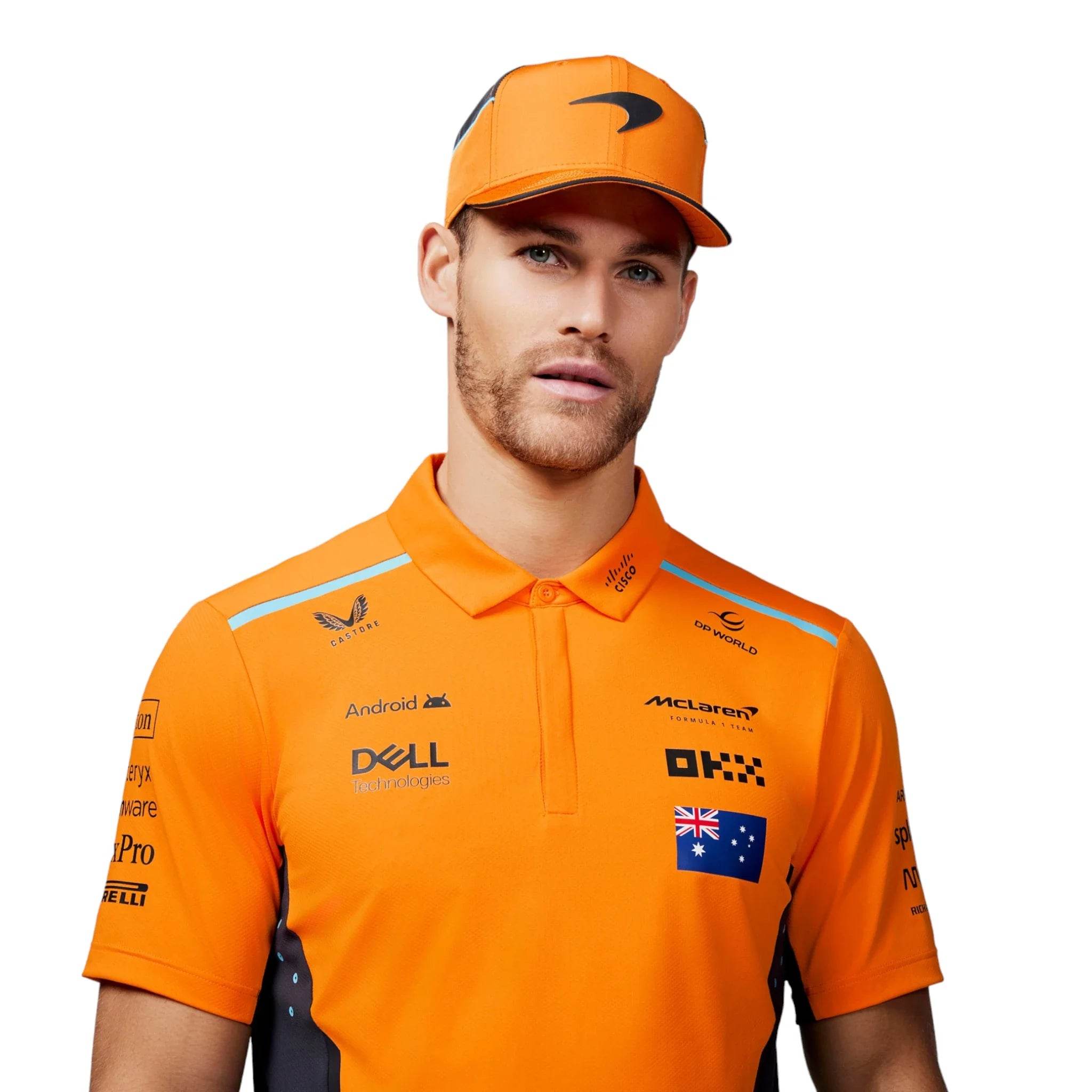 Mens Official Teamwear Polo Shirt Oscar Piastri Formula 1 - Dash Racegear Store