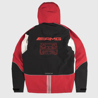 Adidas Consortium for Mercedes-AMG Motorsport Shell Jacket Jacket unisex detail view 2 | Dash Racegear — Adidas Consortium AMG Motorsport jacket with aerodynamic shell design