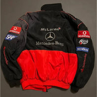 Mercedes-Benz West McLaren F1 Racing Jacket Jacket unisex detail view 2 | Dash Racegear — West McLaren F1 Racing Jacket – Vintage Motorsport Fashion at Its Best