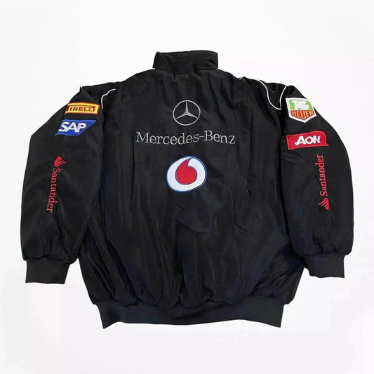 Vintage Mercedes-Benz F1 Embroidered Retro Racing Jacket | Dash Racegear