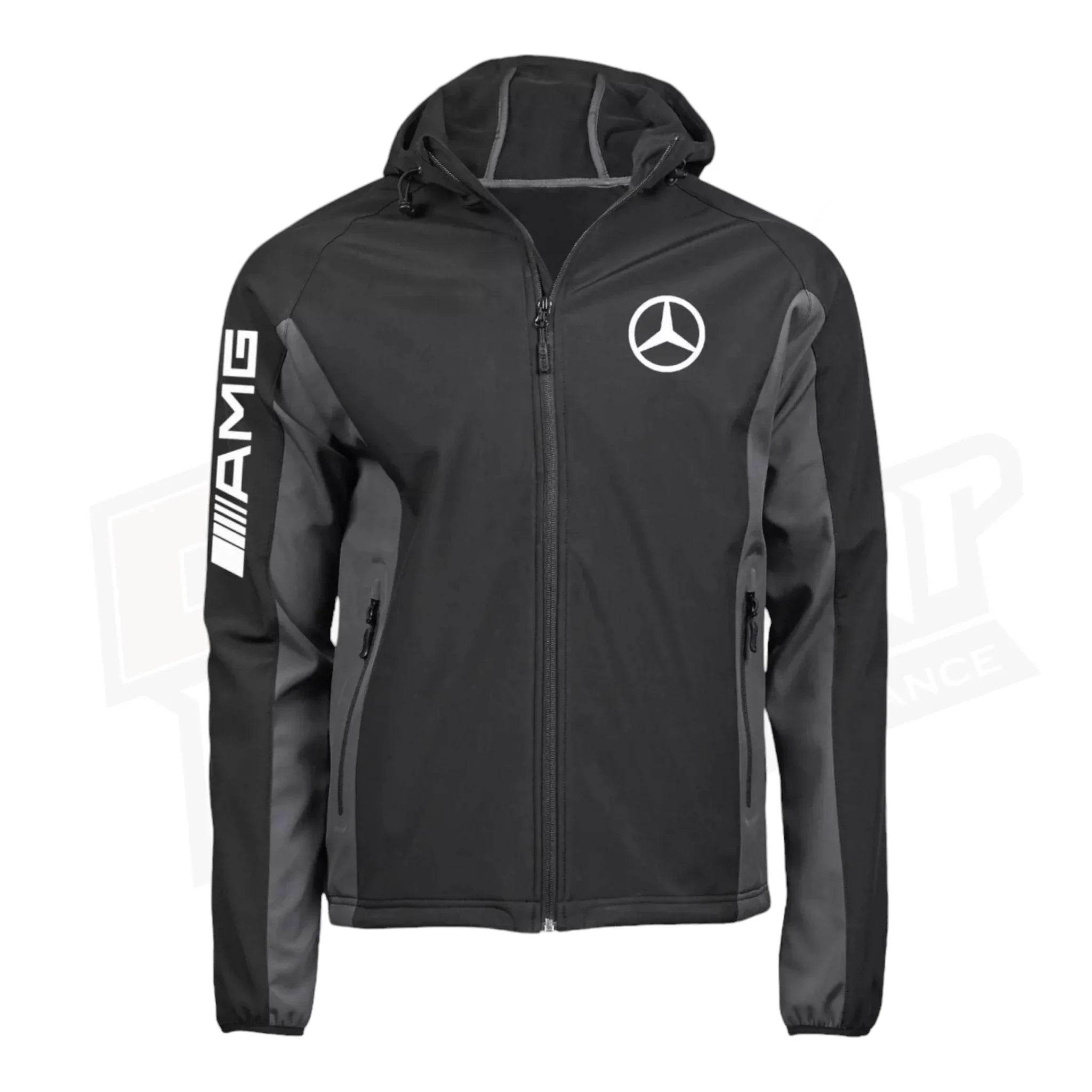 Mercedes AMG SoftShell Racing Jacket With Hoodie - Dash Racegear Store