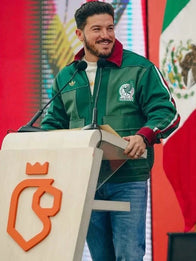 Adidas Mexico Worker Jacket Jacket unisex detail view 2 | Dash Racegear — Adidas 2026 Mexico Worker jacket in vibrant green, cotton build and relaxed fit, ideal for everyday street style.