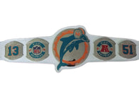 Miami Dolphins Custom fan Championship Belt - 1 | Dash Racegear