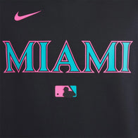 Miami Marlins Nike 2025 City Connect Hoodie Hoodie unisex detail view 3 | Dash Racegear — Nike Miami Marlins Hoodie – City Connect 2025 Graphic Design