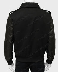 Power Book II Ghost Tariq St Patrick Bomber Jacket Bomber Jacket unisex detail view 4 | Dash Racegear — Power Book Tariq Black Bomber Jacket