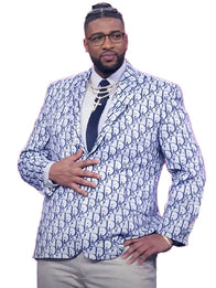 Michael Todd Christian Dior Blazer Jacket Jacket unisex detail view 6 | Dash Racegear — Michael Todd in a sleek Christian Dior blazer jacket, stylish and polished for events or formal occasions.