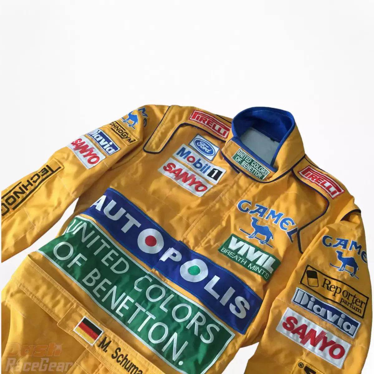 Michael Schumacher 1992 F1 Embroidered Racing Suit - Dash Racegear Store