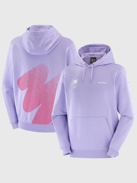 Milano Cortina 2026 Olympics Salomon Logo Graphic Purple Hoodie Hoodie unisex front product view | Dash Racegear — Purple Milano Cortina 2026 Salomon Logo Graphic Hoodie with bold print, made for fans staying warm while watching the Games.
