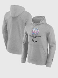 Milano Cortina 2026 Paralympics Embrace Graphic Hoodie Hoodie unisex front product view | Dash Racegear — Grey Winter Olympics 2026 Milano Cortina Paralympics Hoodie, cozy and stylish with vibrant Embrace graphic for all-day wear.