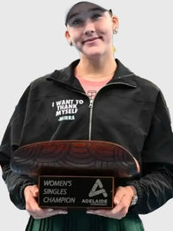 Mirra Andreeva 2026 Adelaide International Jacket Jacket unisex detail view 3 | Dash Racegear — Black Mirra Andreeva 2026 Adelaide International track jacket, athletic fit and bold logo perfect for casual or active wear.