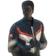 Mr. Terrific Leather Jacket Leather Jacket unisex detail view 4 | Dash Racegear — Mr. Terrific Costume Jacket – Leather Fan Edition Outfit