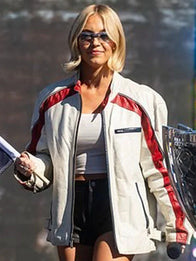 Sydney Sweeney NASCAR 2025 Jacket Jacket unisex front product view | Dash Racegear — Sydney Sweeney NASCAR 2025 Outerwear