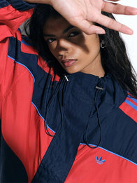 Adidas x ASOS Oversized Navy Track Jacket Jacket unisex detail view 4 | Dash Racegear — Adidas x ASOS 2026 Men's & Women's Navy Oversized Zip-Up Track Jacket featuring premium comfort and modern streetwear-inspired everyday style.