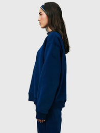 Parke Holiday Classic Mockneck Sweatshirt Sweatshirt unisex detail view 3 | Dash Racegear — Parke Holiday Navy Blue Fleece Sweatshirt delivers timeless mockneck style and cozy comfort for everyday wear.