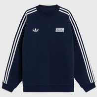 Adidas x Oasis Tour Oversized Crew Sweatshirt Sweatshirt unisex front product view | Dash Racegear — Britpop Meets Streetwear – Adidas x Oasis Crew
