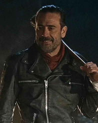 The Walking Dead Negan Jacket Biker Jacket unisex detail view 5 | Dash Racegear — Negan Biker Leather Jacket