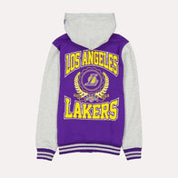 Los Angeles Lakers Throwback Prep Jacket Jacket unisex detail view 2 | Dash Racegear — Limited Edition Lakers Prep Jacket – Retro Meets Modern