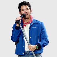 Nick Jonas JONAS20 Blue Jacket Jacket unisex detail view 4 | Dash Racegear — Stylish JONAS20 Blue Jacket Worn by Nick Jonas