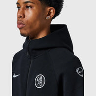 Chelsea Nike Tech Fleece Full-Zip Hoodie Jacket Jacket unisex detail view 3 | Dash Racegear — Nike Chelsea Tech Fleece Full-Zip Football Jacket