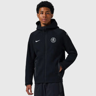 Chelsea Nike Tech Fleece Full-Zip Hoodie Jacket Jacket unisex front product view | Dash Racegear — Chelsea FC Nike Tech Fleece Zip-Up Hoodie