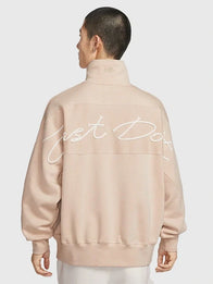 Nike Sportswear Year of the Horse Half-Zip Sweatshirt Sweatshirt unisex detail view 2 | Dash Racegear — Light beige fleece sweatshirt with front zipper and smooth finish reflecting Year of the Horse inspiration