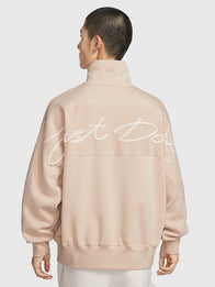 Nike Sportswear Year of the Horse Half-Zip Sweatshirt Sweatshirt unisex detail view 2 | Dash Racegear — Light beige fleece sweatshirt with front zipper and smooth finish reflecting Year of the Horse inspiration