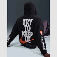 Nike Club Men’s Oversized French Terry Pullover Hoodie Hoodie unisex detail view 3 | Dash Racegear — Men’s Nike Club hoodie in breathable French terry