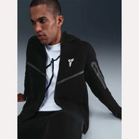 Nike Kobe Tech Fleece Windrunner Jacket Jacket unisex front product view | Dash Racegear — nike black tech fleece jacket kobe edition