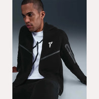 Nike Kobe Tech Fleece Windrunner Jacket Jacket unisex front product view | Dash Racegear — nike black tech fleece jacket kobe edition