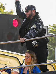 Dave Roberts Dodgers World Series Championship Parade Jacket Jacket unisex detail view 8 | Dash Racegear — Nike Dodgers 2025 World Series Champion Letterman Jacket for collectors