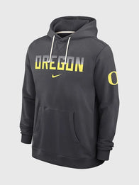 Oregon Ducks 2026 Nike Sideline Hoodie Hoodie unisex detail view 2 | Dash Racegear — Oregon Ducks Nike Sideline College Standard Issue Dri-FIT pullover hoodie crafted for breathable comfort and versatile casual fashion.