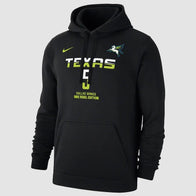 Nike Paige Bueckers Black Dallas Wings Hoodie Hoodie unisex detail view 2 | Dash Racegear — Dallas Wings Nike hoodie – black colorway with Paige Bueckers name