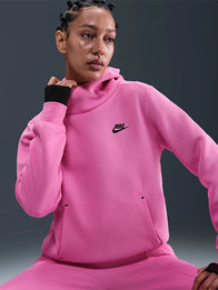 Pink Nike Hoodie Hoodie unisex front product view | Dash Racegear — Nike pink pullover fleece hoodie, unisex and soft, ideal for lounging, layering, or street-ready looks.