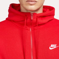 Sportswear Club Red Nike Hoodie Hoodie unisex detail view 3 | Dash Racegear — Nike Club Hoodie – Bold Red Sportswear Drop