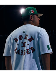 Mexico Baseball Nike x Born x Raised 2026 World Baseball Classic T-Shirt Shirt unisex detail view 4 | Dash Racegear — Mexico Baseball 2026 WBC white T-shirt blending Nike comfort with Born x Raised street edge.