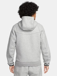 Nike Sportswear Tech Fleece Full-Zip Hoodie Hoodie unisex detail view 2 | Dash Racegear — Stay comfortable in the Nike Tech Fleece Windrunner Grey Hoodie, perfect for workouts or casual streetwear looks.