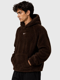 Nocta x Nike Chalet Polar Hoodie Hoodie unisex detail view 7 | Dash Racegear — Brown Faux Fur Hoodie by Nocta x Nike inspired by Chalet Polar with structured hood, front storage, and warm insulation