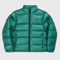 Nocta x Nike Sunset Green Puffer Jacket Puffer Jacket unisex front product view | Dash Racegear — Nocta x Nike Sunset Green Puffer Jacket Modern Street Look