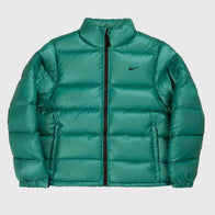 Nocta x Nike Sunset Green Puffer Jacket Puffer Jacket unisex front product view | Dash Racegear — Nocta x Nike Sunset Green Puffer Jacket Modern Street Look