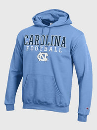 North Carolina Hoodie Hoodie unisex detail view 2 | Dash Racegear — Carolina Blue North Carolina Hoodie for men, cozy pullover fit perfect for campus, workouts, or casual wear.