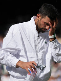 Novak Djokovic Wimbledon 2026 Jacket Jacket unisex detail view 3 | Dash Racegear — White Lacoste jacket inspired by Novak Djokovic at the 2026 Wimbledon Championships with a sleek silhouette.