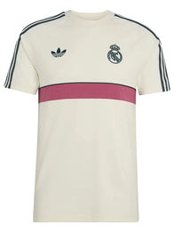 Adidas Real Madrid OG T-Shirt Shirt unisex detail view 3 | Dash Racegear — Real Madrid Adidas OG cream T-shirt blending premium craftsmanship with modern football-inspired everyday wearability.