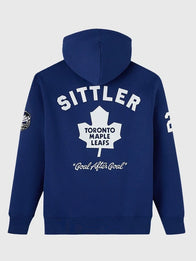OVO Darryl Sittler Toronto Maple Leafs Hoodie Hoodie unisex detail view 2 | Dash Racegear — OVO 2026 Darryl Sittler Toronto Maple Leafs pullover hoodie in blue, soft fleece perfect for fans on chilly game days.