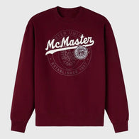 OVO McMaster University Crewneck Sweatshirt Sweatshirt unisex front product view | Dash Racegear — Trendy OVO x McMaster University Crewneck Design