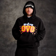 OVO x UFC Flame Logo Hoodie Hoodie unisex detail view 2 | Dash Racegear — UFC x OVO Hoodie – Flame Graphic Streetwear Style