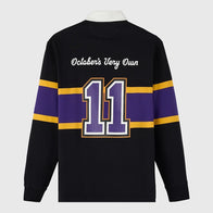 OVO Wilfrid Laurier University Rugby Polo Shirt Shirt unisex detail view 2 | Dash Racegear — Limited OVO x Wilfrid Laurier University Rugby Polo Shirt Drop